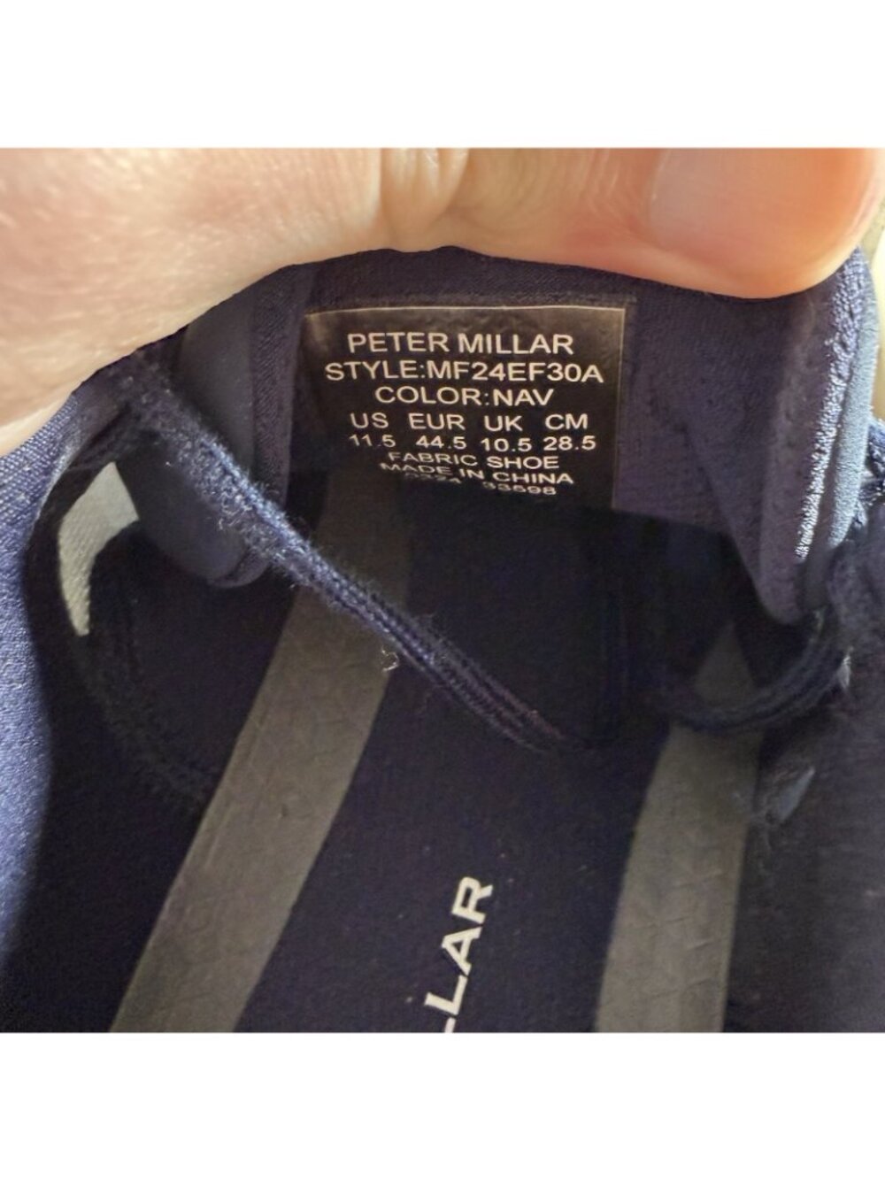 Peter Millar Camberfly Mens Shoes Blue Athletic Sneakers MA23EF30 US 11.5 - Picture 10 of 10